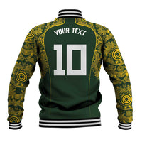 Australia Rugby Custom Baseball Jacket Aboriginal Art Sporty Style - Polynesian Pride