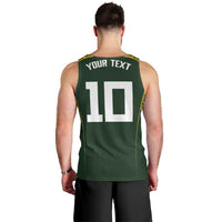 Australia Rugby Custom Men Tank Top Aboriginal Art Sporty Style - Polynesian Pride
