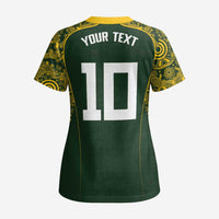 Australia Rugby Custom Scrub Top Aboriginal Art Sporty Style - Polynesian Pride