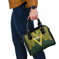 Australia Rugby Custom Shoulder Handbag Aboriginal Art Sporty Style - Polynesian Pride