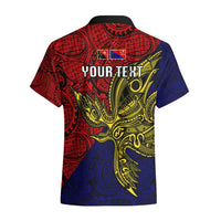 Custom Papua New Guinea Central Province Hawaiian Shirt PNG Birds Of Paradise Polynesian Arty Style LT03 - Polynesian Pride