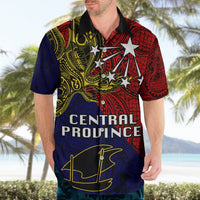 Custom Papua New Guinea Central Province Hawaiian Shirt PNG Birds Of Paradise Polynesian Arty Style LT03 - Polynesian Pride