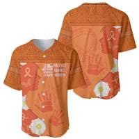 International Day for the Elimination of Violence Against Women Baseball Jersey Polynesian Pattern LT03 - Polynesian Pride