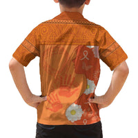 International Day for the Elimination of Violence Against Women Family Matching Off The Shoulder Long Sleeve Dress and Hawaiian Shirt Polynesian Pattern LT03 - Polynesian Pride