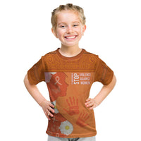 International Day for the Elimination of Violence Against Women Kid T Shirt Polynesian Pattern