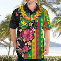 Hawaiian Independence Day Hawaiian Shirt Kanaka Maoli Symbols With Tapa Motifs and Tropical Plants LT03 - Polynesian Pride