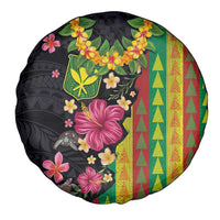 Hawaiian Independence Day Spare Tire Cover Kanaka Maoli Symbols With Tapa Motifs and Tropical Plants LT03 - Polynesian Pride