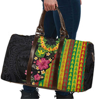 Hawaiian Independence Day Travel Bag Kanaka Maoli Symbols With Tapa Motifs and Tropical Plants LT03 - Polynesian Pride