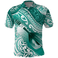Personalised New Zealand Aotearoa Darts Masters Polo Shirt Maori Art Tattoo with Tribal Dart Symbol Teal Color LT03 Teal - Polynesian Pride
