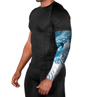 Personalised New Zealand Aotearoa Darts Masters Arm Sleeves Maori Art Tattoo with Tribal Dart Symbol Blue LT03 - Polynesian Pride