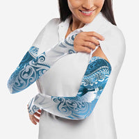Personalised New Zealand Aotearoa Darts Masters Arm Sleeves Maori Art Tattoo with Tribal Dart Symbol Blue LT03 - Polynesian Pride