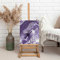 Personalised New Zealand Aotearoa Darts Masters Canvas Wall Art Maori Art Tattoo with Tribal Dart Symbol Purple LT03 - Polynesian Pride