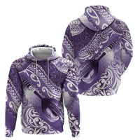 Personalised New Zealand Aotearoa Darts Masters Hoodie Maori Art Tattoo with Tribal Dart Symbol Purple LT03 - Polynesian Pride