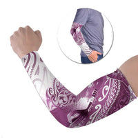 Personalised New Zealand Aotearoa Darts Masters Arm Sleeves Maori Art Tattoo with Tribal Dart Symbol Pink LT03 Set of 2 Pink - Polynesian Pride