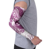 Personalised New Zealand Aotearoa Darts Masters Arm Sleeves Maori Art Tattoo with Tribal Dart Symbol Pink LT03 - Polynesian Pride