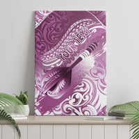 Personalised New Zealand Aotearoa Darts Masters Canvas Wall Art Maori Art Tattoo with Tribal Dart Symbol Pink LT03 - Polynesian Pride