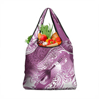 Personalised New Zealand Aotearoa Darts Masters Grocery Bag Maori Art Tattoo with Tribal Dart Symbol Pink LT03 1-pack One Size Pink - Polynesian Pride