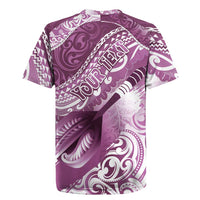 Personalised New Zealand Aotearoa Darts Masters Rugby Jersey Maori Art Tattoo with Tribal Dart Symbol Pink LT03 - Polynesian Pride