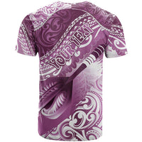 Personalised New Zealand Aotearoa Darts Masters T Shirt Maori Art Tattoo with Tribal Dart Symbol Pink LT03 - Polynesian Pride