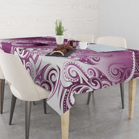 Personalised New Zealand Aotearoa Darts Masters Tablecloth Maori Art Tattoo with Tribal Dart Symbol Pink - Polynesian Pride