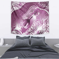 Personalised New Zealand Aotearoa Darts Masters Tapestry Maori Art Tattoo with Tribal Dart Symbol Pink LT03 - Polynesian Pride