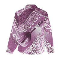 Personalised New Zealand Aotearoa Darts Masters Women Casual Shirt Maori Art Tattoo with Tribal Dart Symbol Pink LT03 - Polynesian Pride
