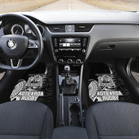 New Zealand World Cup 2023 Car Mats Aotearoa Champion Rugby with Silver Fern Maori Ethnic Pattern LT03 - Polynesian Pride