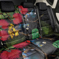 New Zealand Tui Back Car Seat Cover Guardians of the Hei Tiki - Maori Art and Plants LT03 - Polynesian Pride