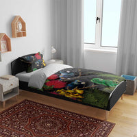 New Zealand Tui Bedding Set Guardians of the Hei Tiki - Maori Art and Plants LT03 - Polynesian Pride