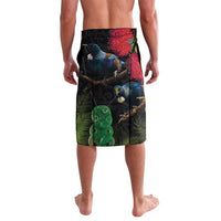 New Zealand Tui Lavalava Guardians of the Hei Tiki - Maori Art and Plants LT03 - Polynesian Pride