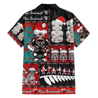 New Zealand Christmas Family Matching Puletasi and Hawaiian Shirt Maori Christmas Spirit - Meri Kirihimete LT03 - Polynesian Pride
