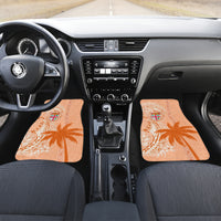 Bula Fiji Car Mats Tropical Flower and Tapa Pattern Peach Fuzz Color LT03 - Polynesian Pride