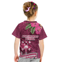 Fiji Adi Cakobau School Kid T Shirt Tropical Flower and Tapa Pattern LT03 - Polynesian Pride