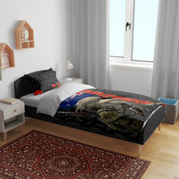 New Zealand Kiwi Soldier ANZAC Bedding Set Red Poppy Flower and Silver Fern Pattern LT03 - Polynesian Pride