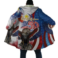 Philippines and United States Semiquincentennial Cloak Eagle and National Flag Style