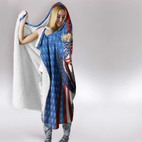 Philippines and United States Semiquincentennial Hooded Blanket Eagle and National Flag Style