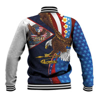 American Samoa and United States Semiquincentennial Baseball Jacket Bald Eagle with National Flag Style