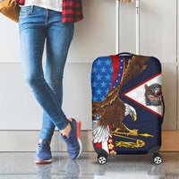 American Samoa and United States Semiquincentennial Luggage Cover Bald Eagle with National Flag Style