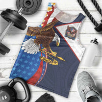 American Samoa and United States Semiquincentennial Men Tank Top Bald Eagle with National Flag Style