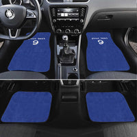 Custom Fijian Football Car Mats Tapa Pattern and Shark Tribal
