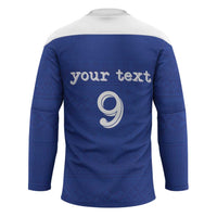 Custom Fijian Football Hockey Jersey Tapa Pattern and Shark Tribal