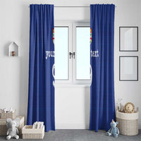 Custom Fijian Football Window Curtain Tapa Pattern and Shark Tribal