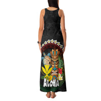 Aloha Hawaii Family Matching Tank Maxi Dress and Hawaiian Shirt Kanaka Maoli with Polynesian Spiral Plumeria LT03 - Polynesian Pride
