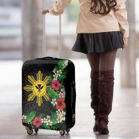Tropical Hawaii and Philippines Luggage Cover Kanaka Maoli and Sun Badge Batok Tattoo Colorful LT03 - Polynesian Pride