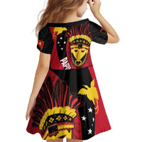Papua New Guinea Mask Festival Family Matching Off Shoulder Maxi Dress and Hawaiian Shirt Papua Niugini Tribe Mask Melanesian Pattern LT03 - Polynesian Pride
