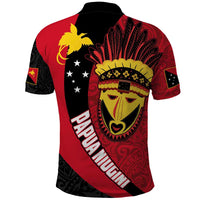 Papua New Guinea Mask Festival Polo Shirt Papua Niugini Tribe Mask Melanesian Pattern
