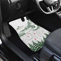 New Zealand Kea Bird Car Mats Maori Tattoo and Silver Fern Green Color LT03 - Polynesian Pride