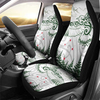 New Zealand Kea Bird Car Seat Cover Maori Tattoo and Silver Fern Green Color LT03 - Polynesian Pride