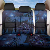 New Zealand Kea Bird Back Car Seat Cover Maori Tattoo and Silver Fern Matariki Style LT03 One Size Blue - Polynesian Pride