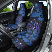 New Zealand Kea Bird Car Seat Cover Maori Tattoo and Silver Fern Matariki Style LT03 - Polynesian Pride